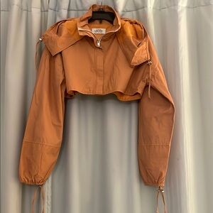 3 for $25! Lan Kou Women's Orange Cropped Jacket